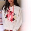 B by Ted Baker Cream Cotton Hoodie